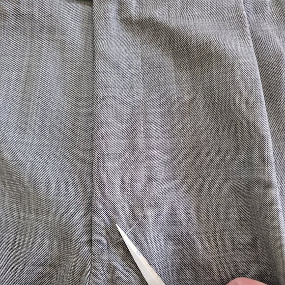 Versace Classic V2 Dress Pants Men IT 50 US 34 Heathered Gray Wool Pockets Lined - Picture 10 of 16